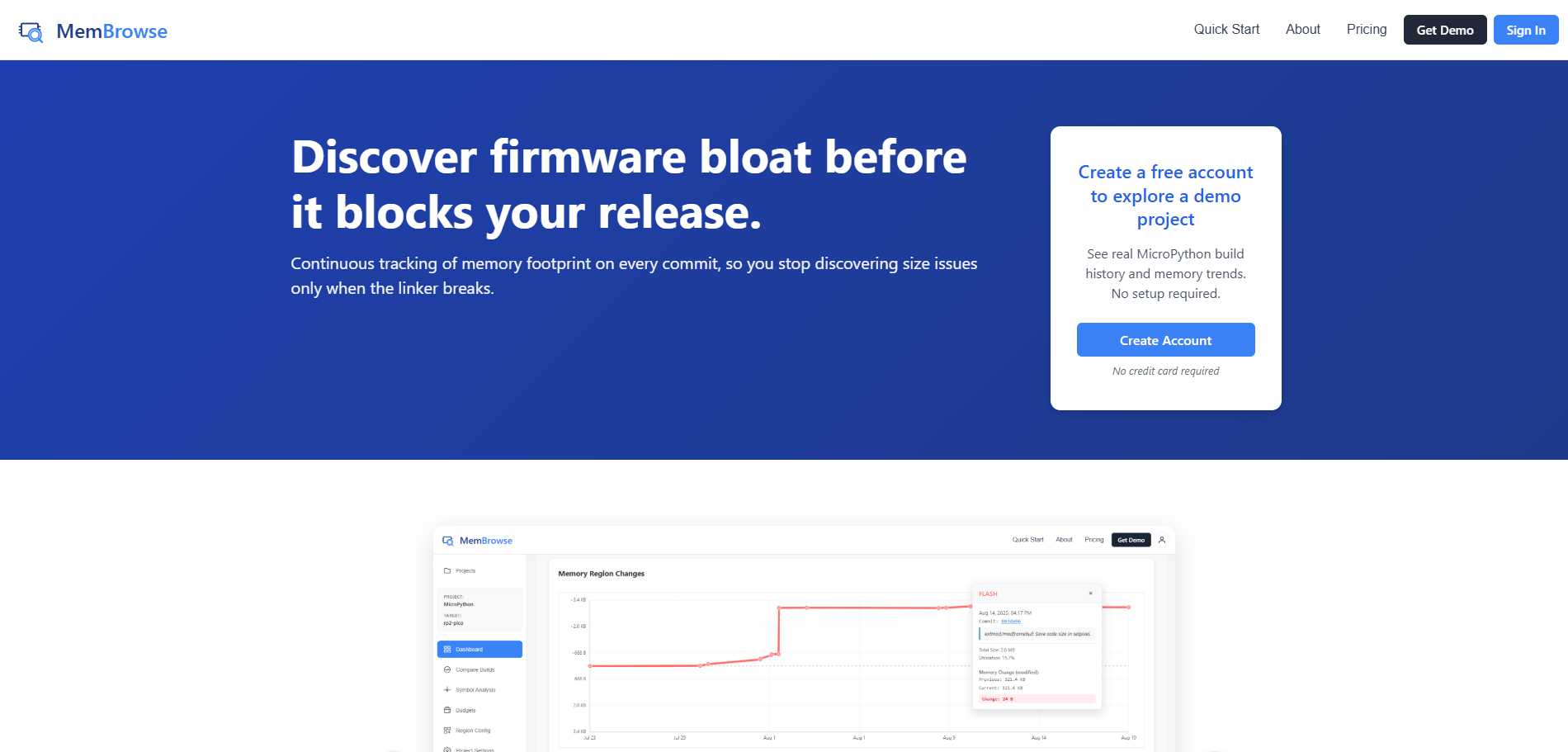 Getting Started | MemBrowse Docs
